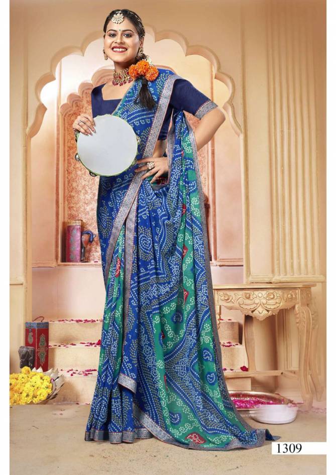 Disney By Vallabhi Daily Wear Printed Georgette Sarees Wholesale Market In Surat